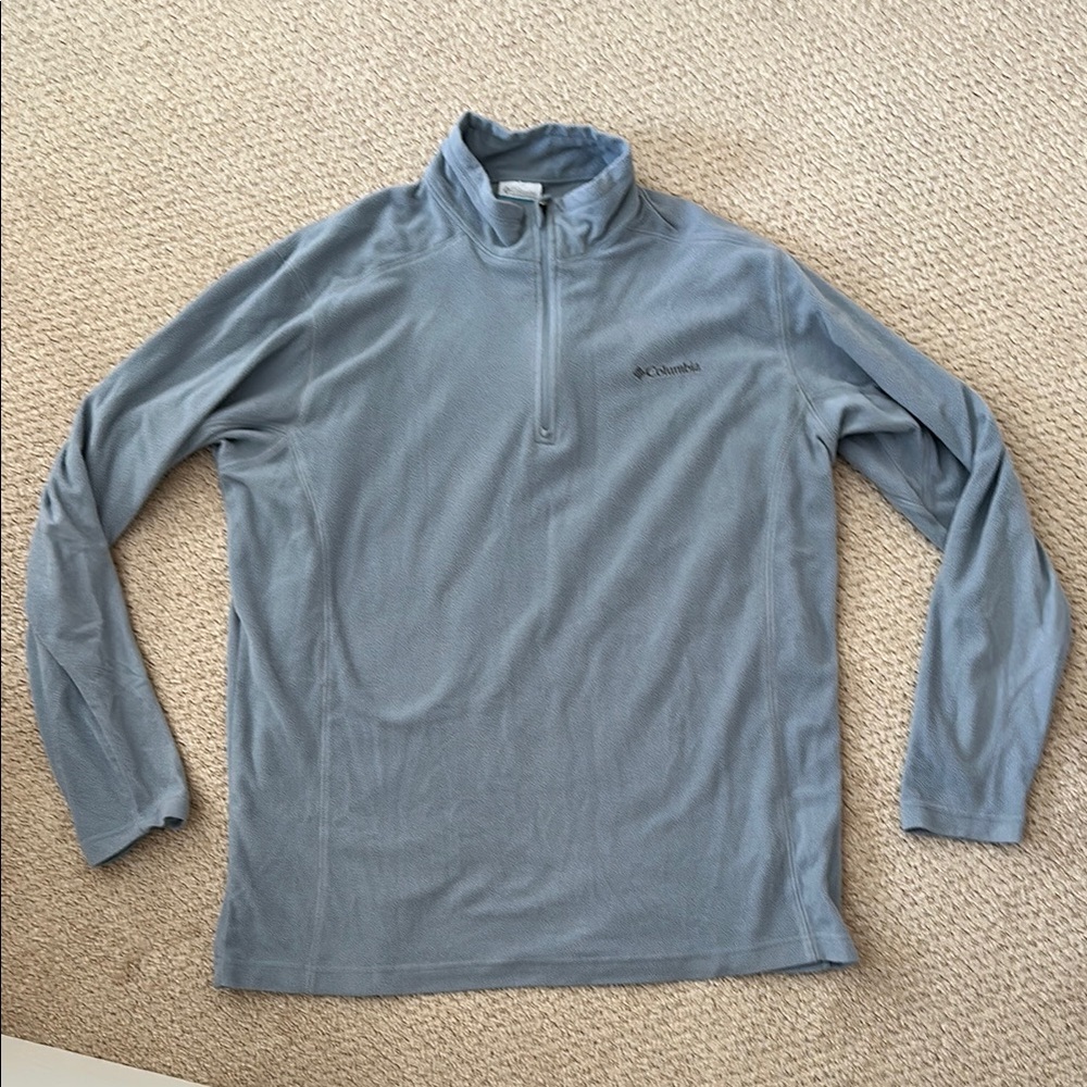 Columbia Light Blue Quarter-Zip Pullover